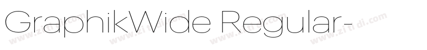 GraphikWide Regular字体转换